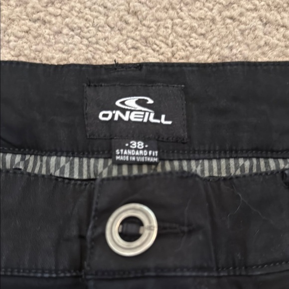 O'Neill Black Flat Front Shorts Casual Style - Picture 4 of 5